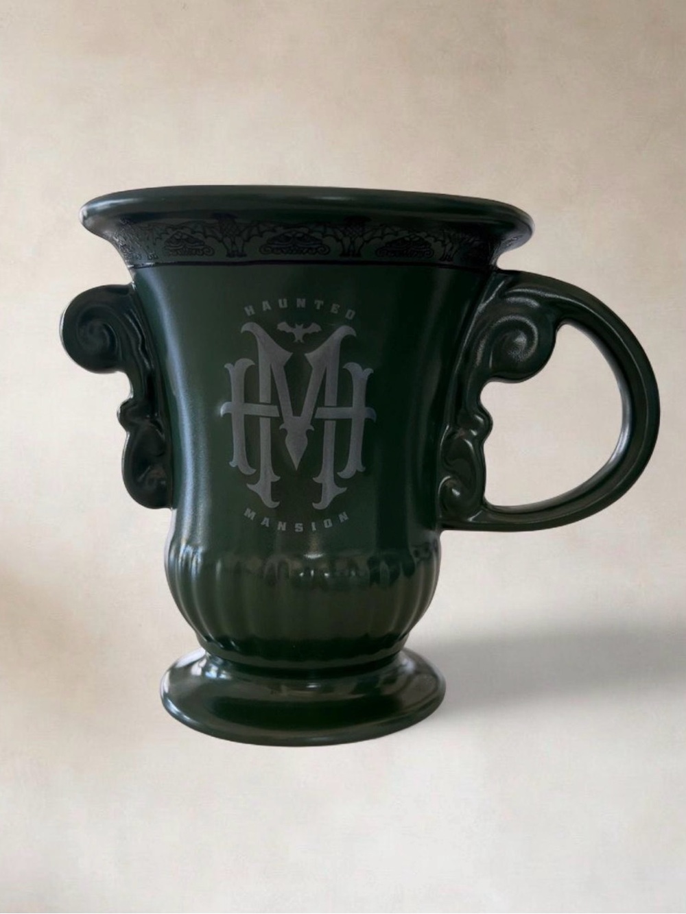 Disney Haunted Mansion Green Logo Chalice Mug